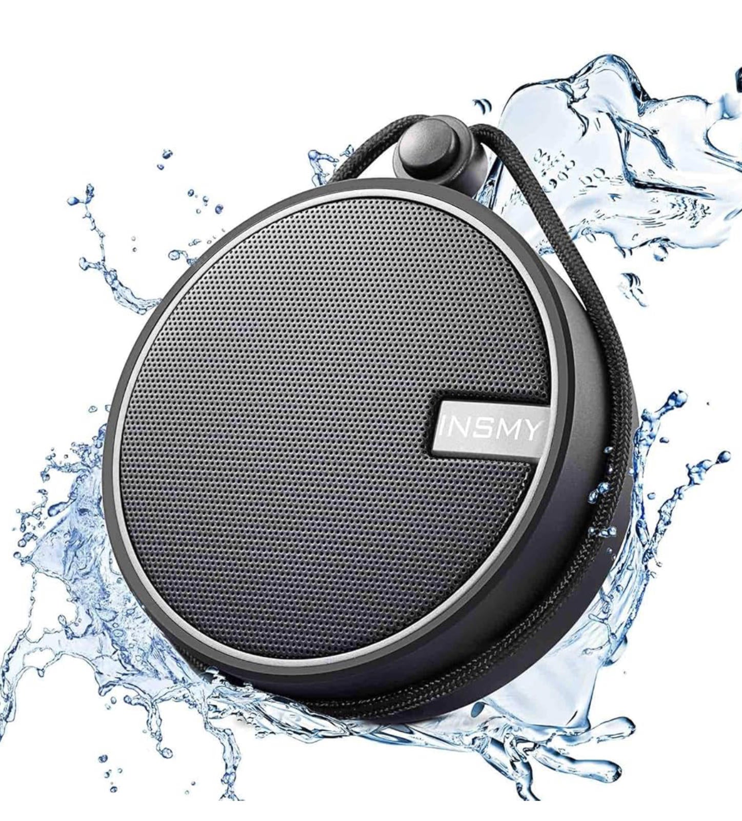 (MSRP $34.99) IPX7 Waterproof Shower Bluetooth Speaker – Portable Mini Speaker