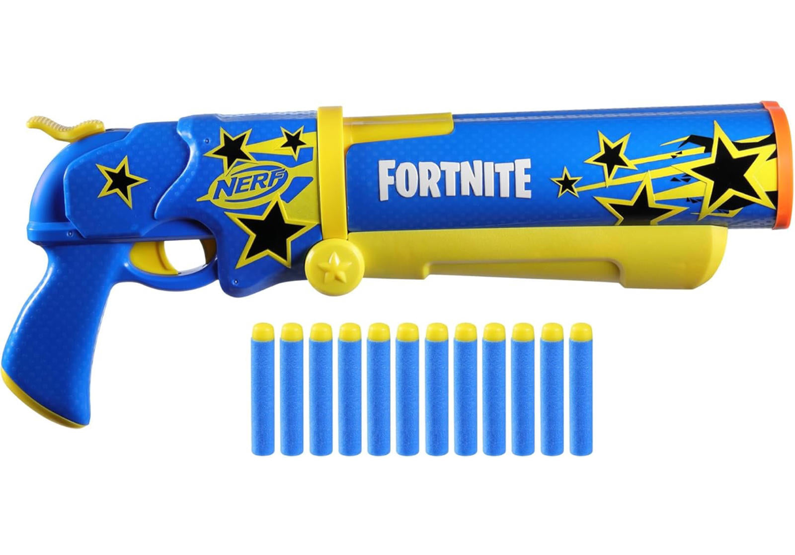 (MSRP $29.99) Nerf Fortnite Half Tone Hero Blaster – Break-Open Barrel