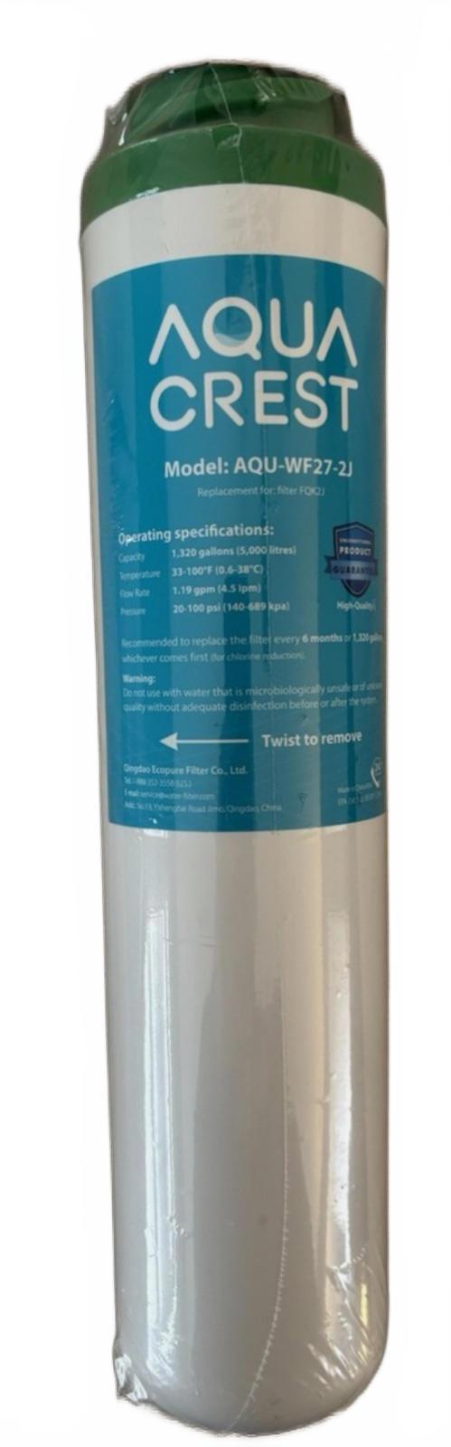(NEW $39.99) AquaCrest AQU-WF27-2J Water Filter. Compat with Samsung,GE,Aqua