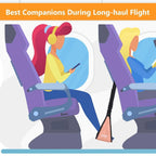 (NEW, MSRP $21.99) Airplane Memory-Foam Travel Footrest Hammock, Portable