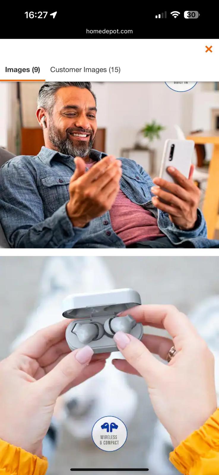 (NEW, MSRP $34.98) Sound Mates Pro Active Noise Cancelling, auto pairing earbuds