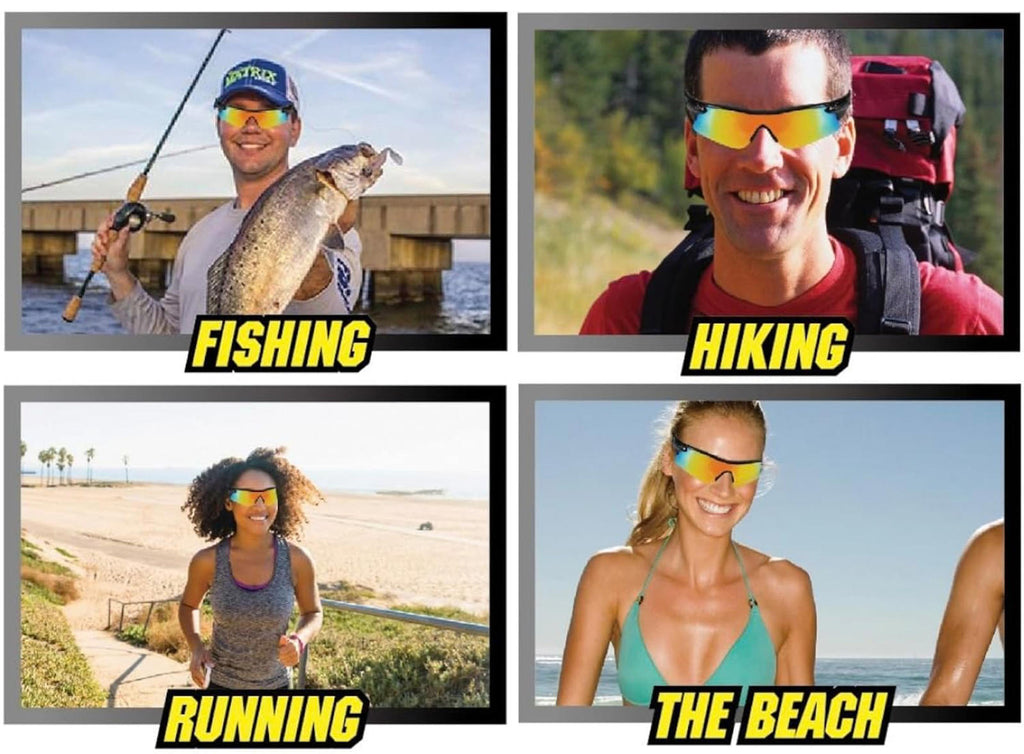 (MSRP $29.99) Tactical Sunglasses 2 Pack –Anti-Glare, Color Boost, Night Clarity