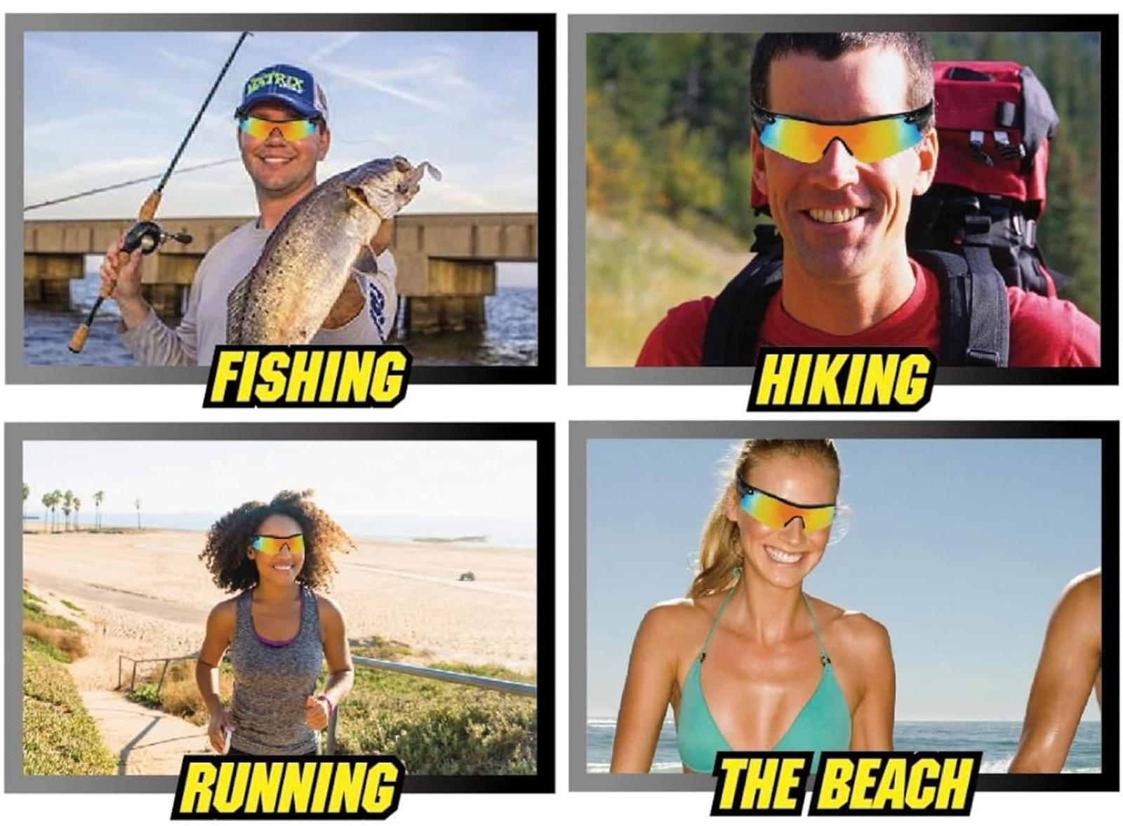 (MSRP $29.99) Tactical Sunglasses 2 Pack –Anti-Glare, Color Boost, Night Clarity