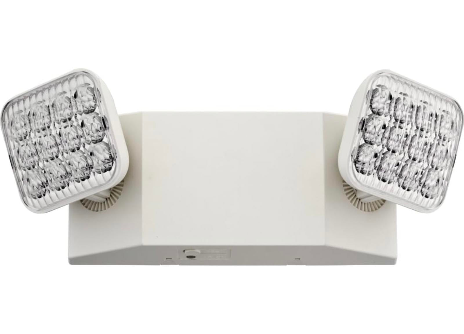 (MSRP $29.99) Lithonia LED Emergency Light w/ Dual Adjustable Heads, White