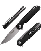(MSRP $39.99) Firebird Ganzo FH41S-BK Folding Knife, D2 Steel Blade, G10 Handle