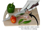 (NEW MSRP $39.99) 8‑Inch Japanese High‑Carbon Chef Knife – Gift Box