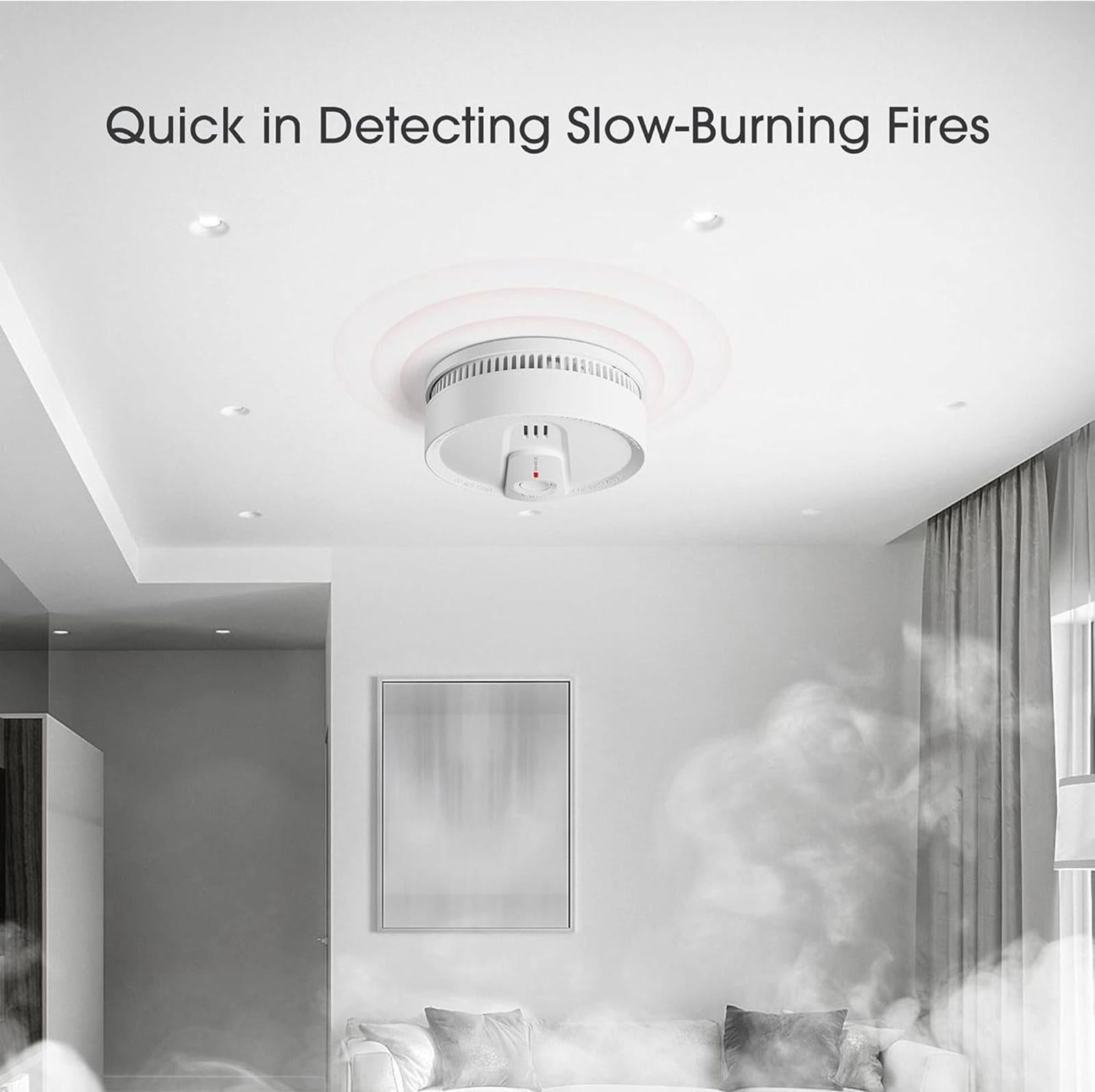(NEW $42.99) SD2L0AX 3-Pack Smoke Alarm, 10-Year Lithium Battery & LED Indicator