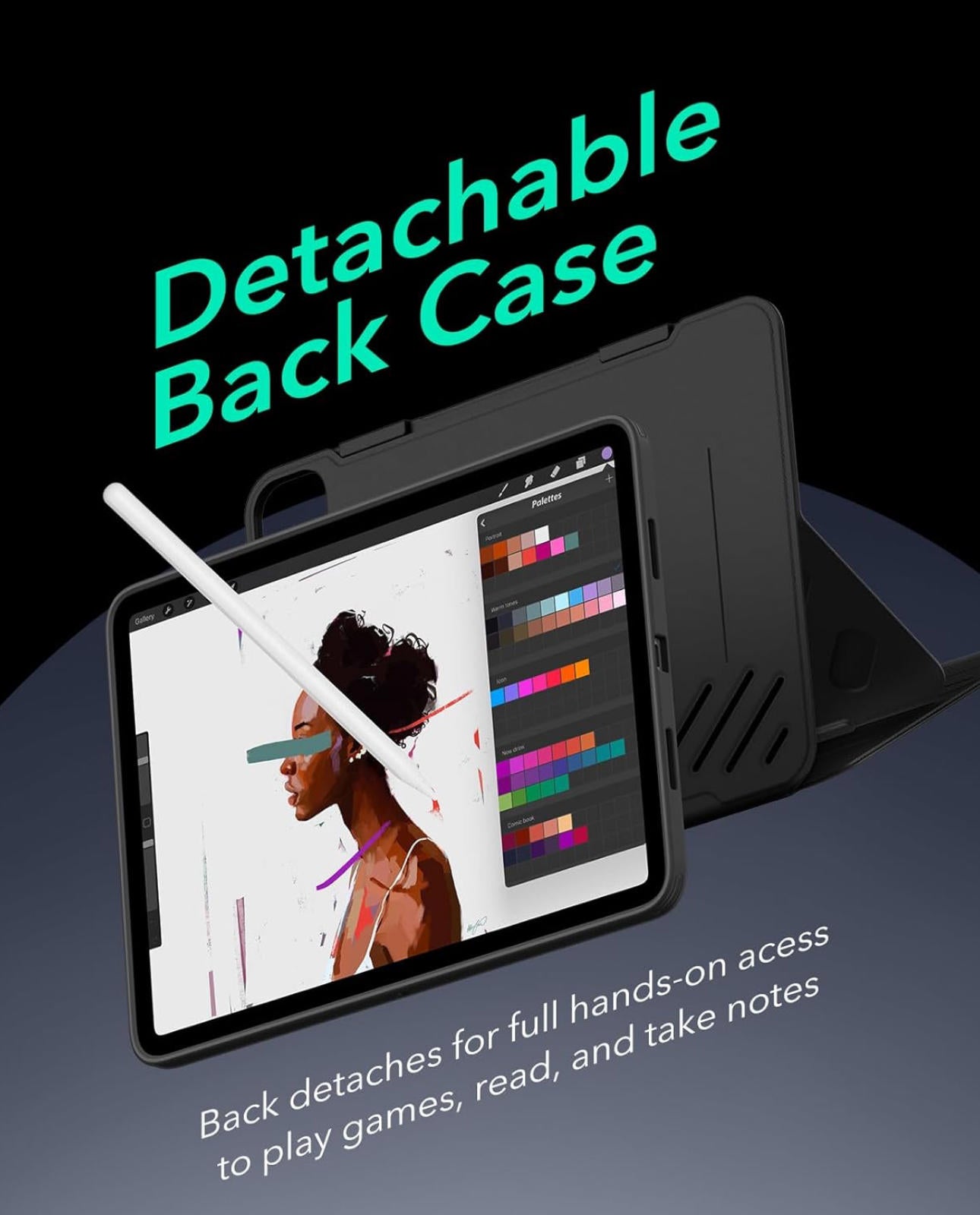 (MSRP $49.99) ESR Rotating iPad Pro 11” Case with Mag Cover & Multi-Angle Stand