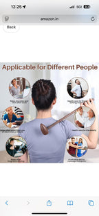(NEW MSRP 39.95) Back Massager, 2 Style Wood Self Massage Tools for Back Neck