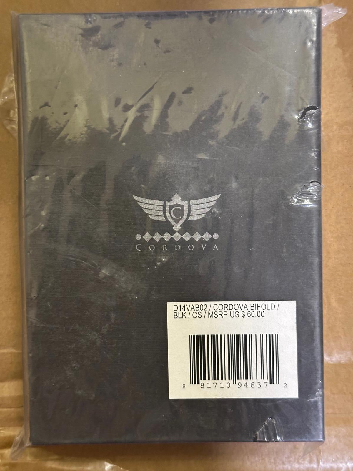 (NEW, MSRP $60) Men's Cordova bi-fold RFID black wallet