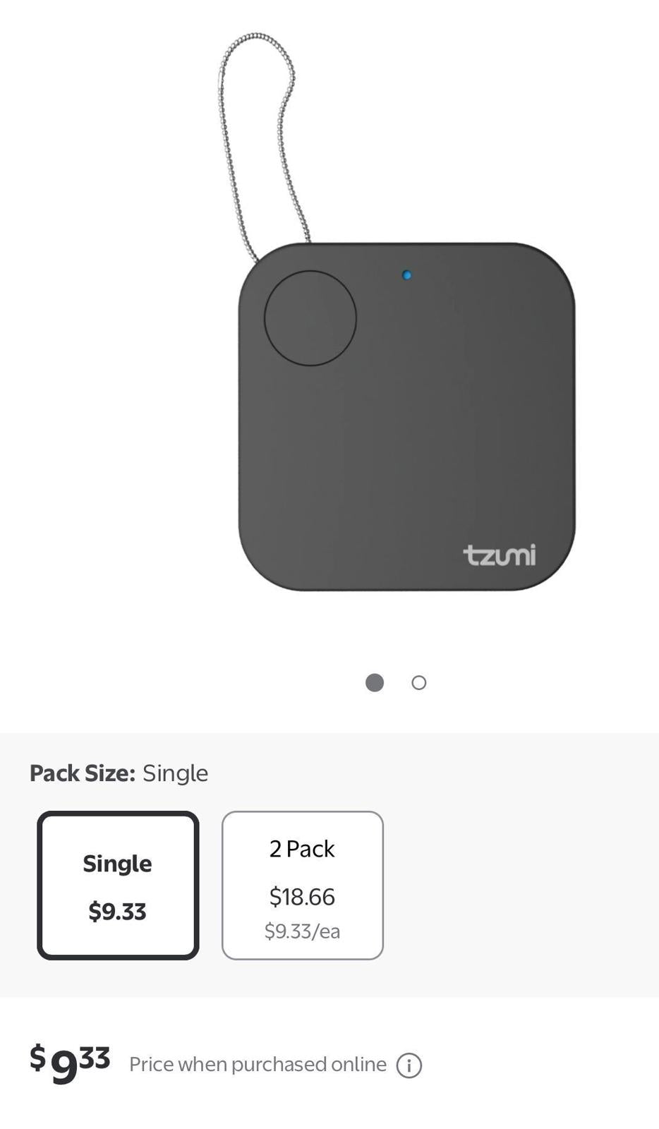 (NEW) Tzumi TagIt Tracking Device with alarm