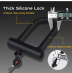 (NEW MSRP $29.99)  Heavy‑Duty Bike U‑Lock with 4′ Flex Cable & Mounting Bracket