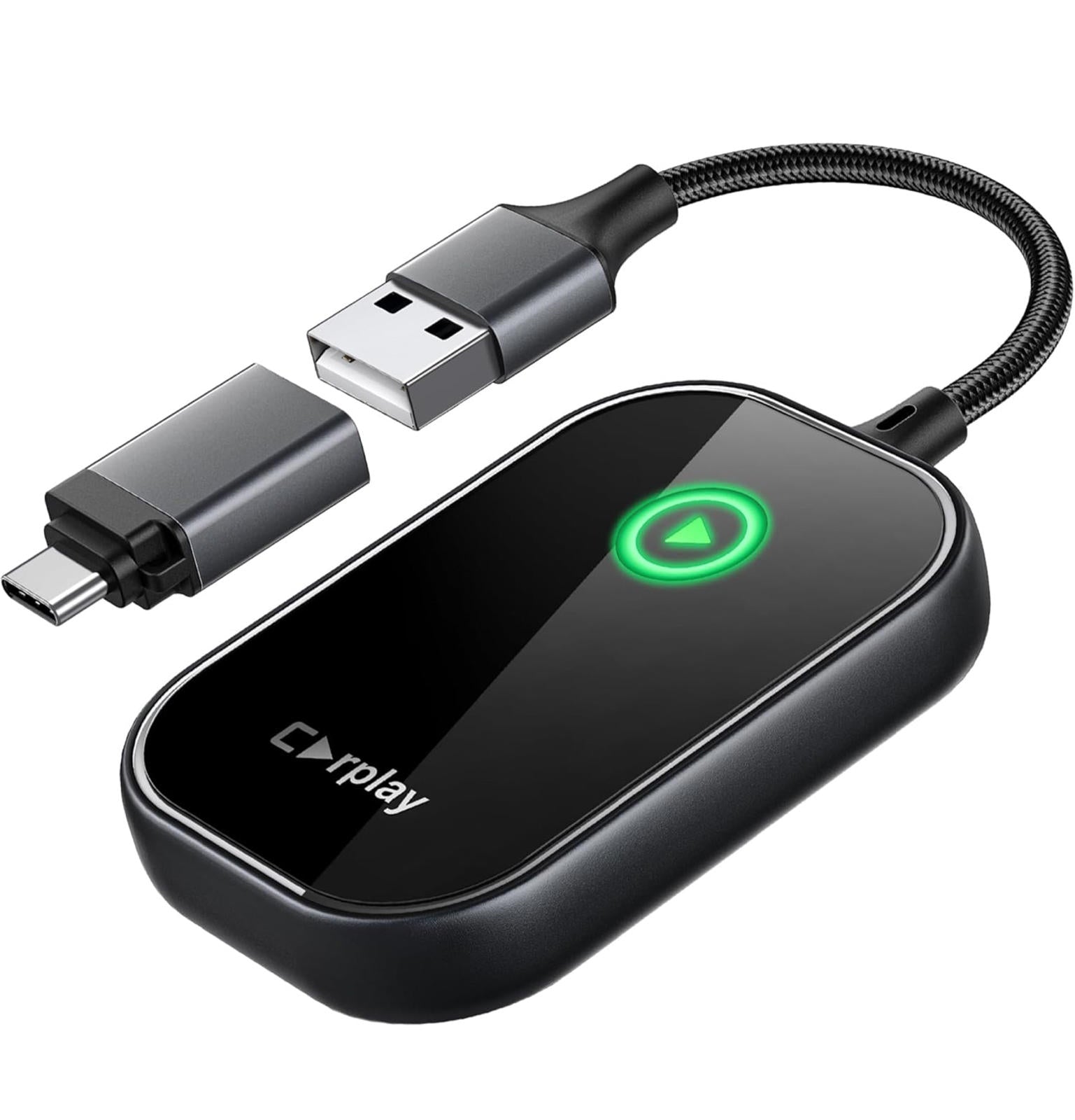 (MSRP $49.99) Wireless CarPlay Adapter – Plug & Play, Zero Latency
