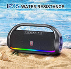 (MSRP $79.99) D20 IPX5 Waterproof Bluetooth Speaker 120W Peak, LED Lights & TWS