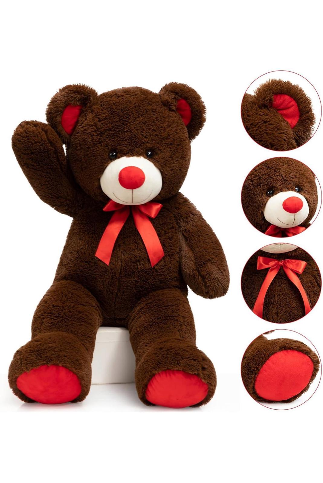 (NEW, MSRP $32) Giant 3 feet tall chocolate Teddy Bear Stuffed Animal Plush