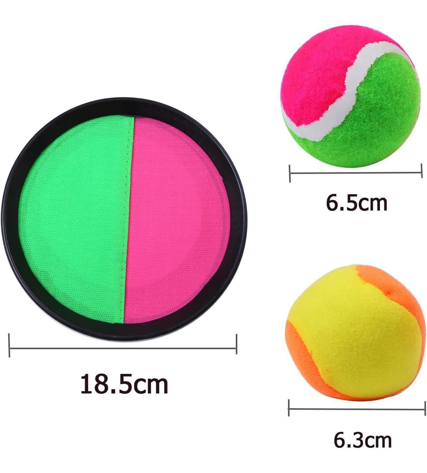 (NEW, MSRP $15.99) Aneco Toss u0026 Catch Paddle Game Set: 4 Paddles, 6 Balls