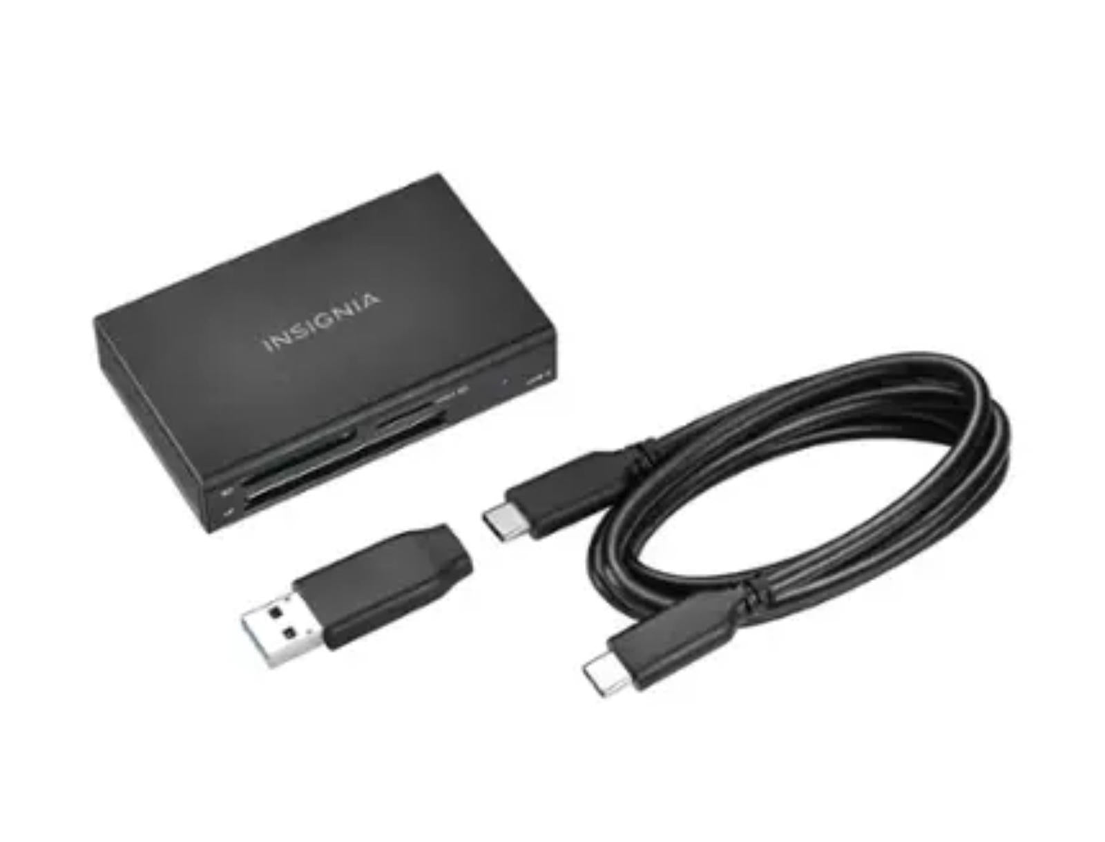(MSRP $34.99) Insignia USB-C to SD, microSD & CompactFlash Memory Card Reader