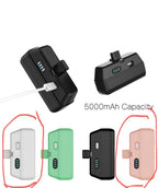 (NEW, MSRP $16.99) WHITE 5000mAh Portable Charger for iPhone u0026 USB-C Devices