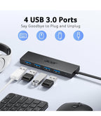 (NEW MSRP $15) Acer USB Hub 4 Ports, 4x USB 3.0 Hub, USB Splitter for Laptop