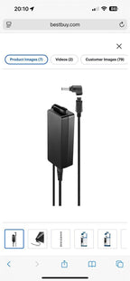 (NEW MSRP $59.99) Insignia universal 65W laptop charger, black - brand-new