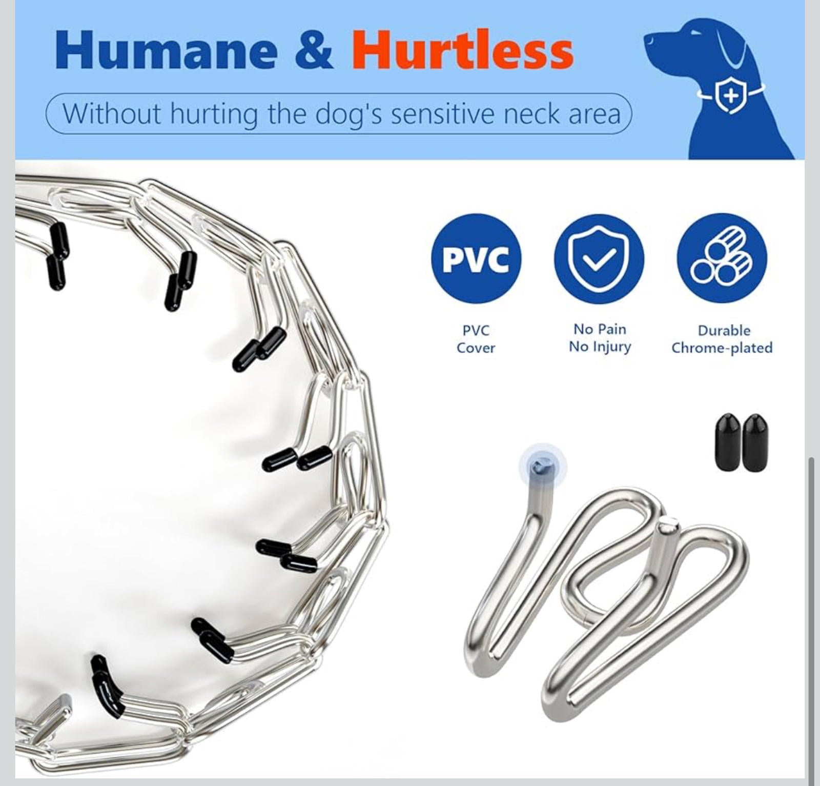 (NEW MSRP 24.99) Supet Prong No‑Pull Training Collar – Small (14-16” neck) Dogs