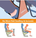 (NEW, MSRP $21.99) Airplane Memory-Foam Travel Footrest Hammock, Portable
