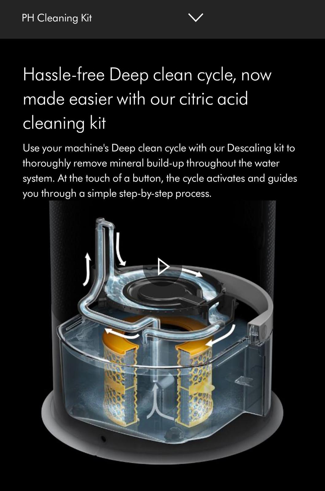 (NEW MSRP $27.99) Dyson purifier humidify + cool (ph03) Descaling Kit