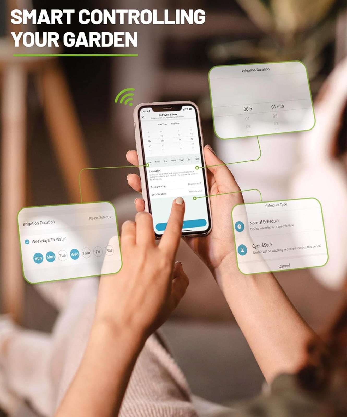 (MSRP $59.99) RAINPOINT WiFi Sprinkler Timer Smart Hose Controller w/App Control