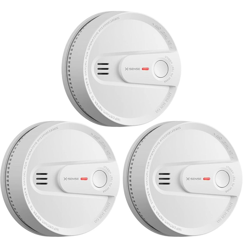 (NEW $42.99) SD2L0AX 3-Pack Smoke Alarm, 10-Year Lithium Battery & LED Indicator