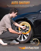 (MSRP $49.99) Tire Inflator, 2× Faster Cordless & 25,000 mAh Battery Power Bank