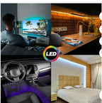 (NEW) Eubie Colorstrip LED Lights, 10 ft USB-Powered and Remote