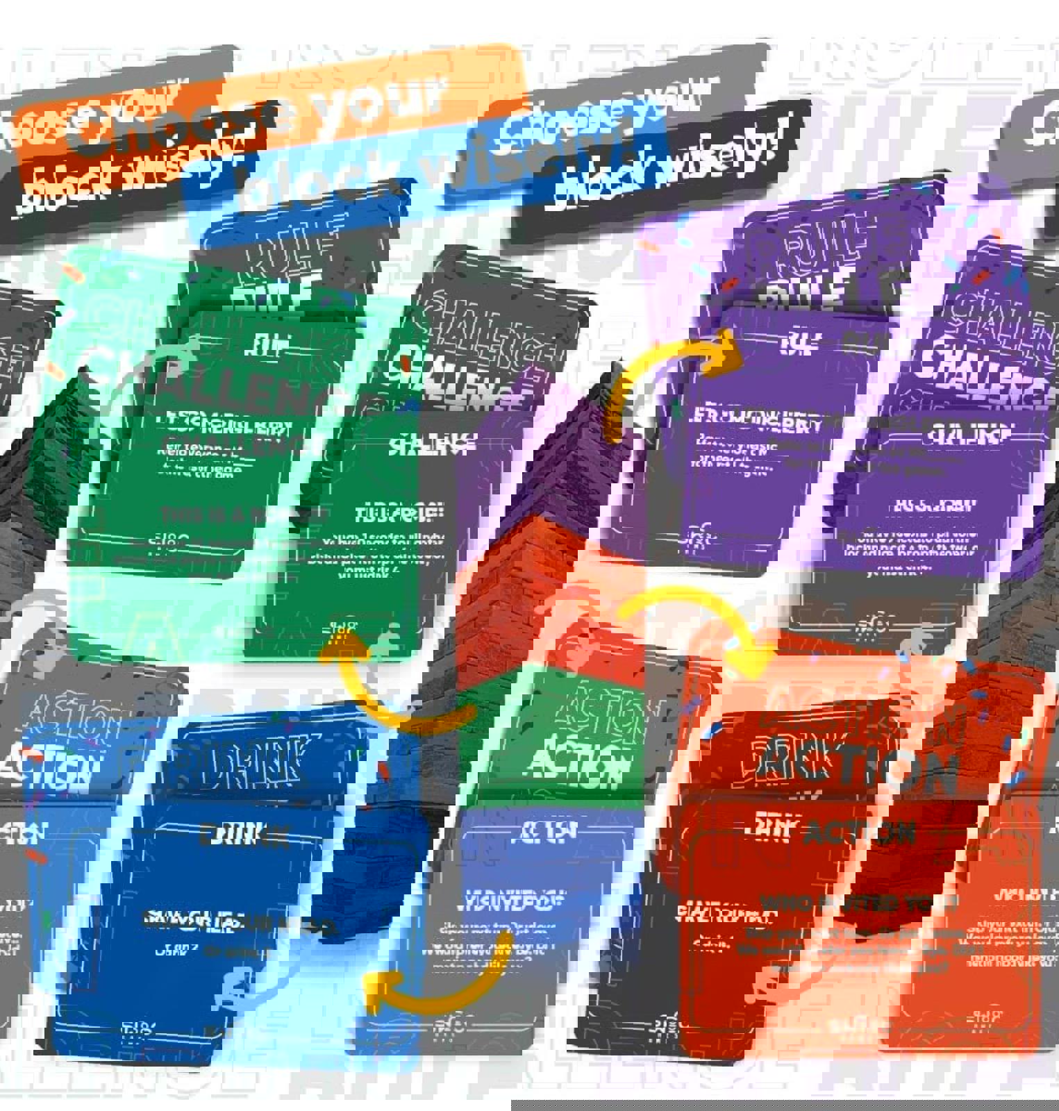 (NEW, MSRP $29.99) Ultimate Party Tower Game – 60 Blocks, 100 Commands