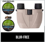 (MSRP $29.99) Gorilla Grip 10×25 Compact Binoculars – Shock-Resistant