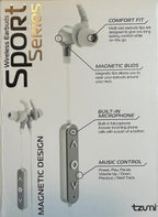 (NEW, MSRP $25) Tzumi Bluetooth Wireless Sport Series Magnetic Earbuds