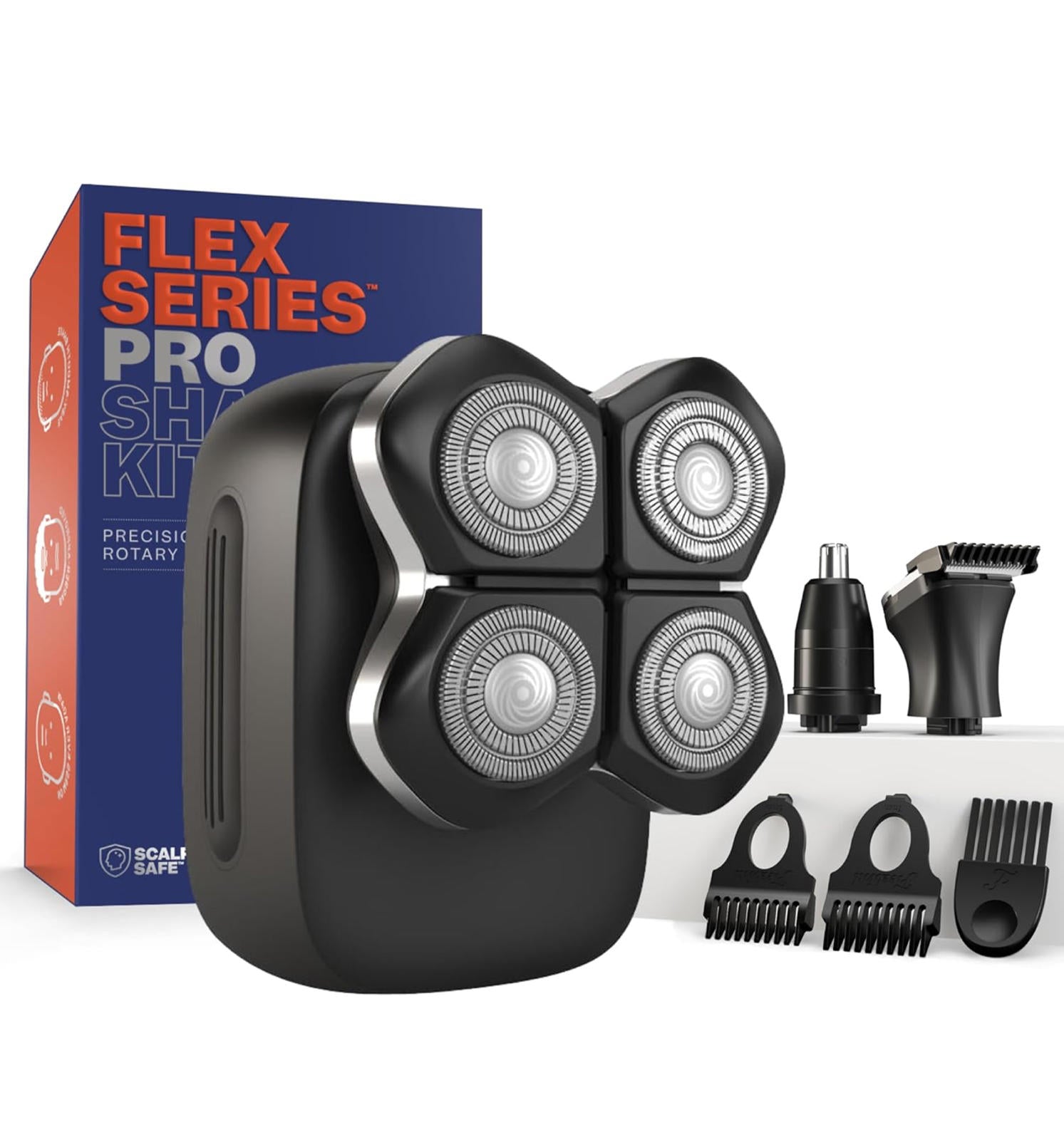 (MSRP $89.95) Freebird FlexSeries Pro Head & Body Shaver – Wet/Dry, Rechargeable