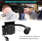 (MSRP $39.99) MECMO 7-Way to 4-Way Trailer Adapter – Dual Output, USCAR Plug 🌟