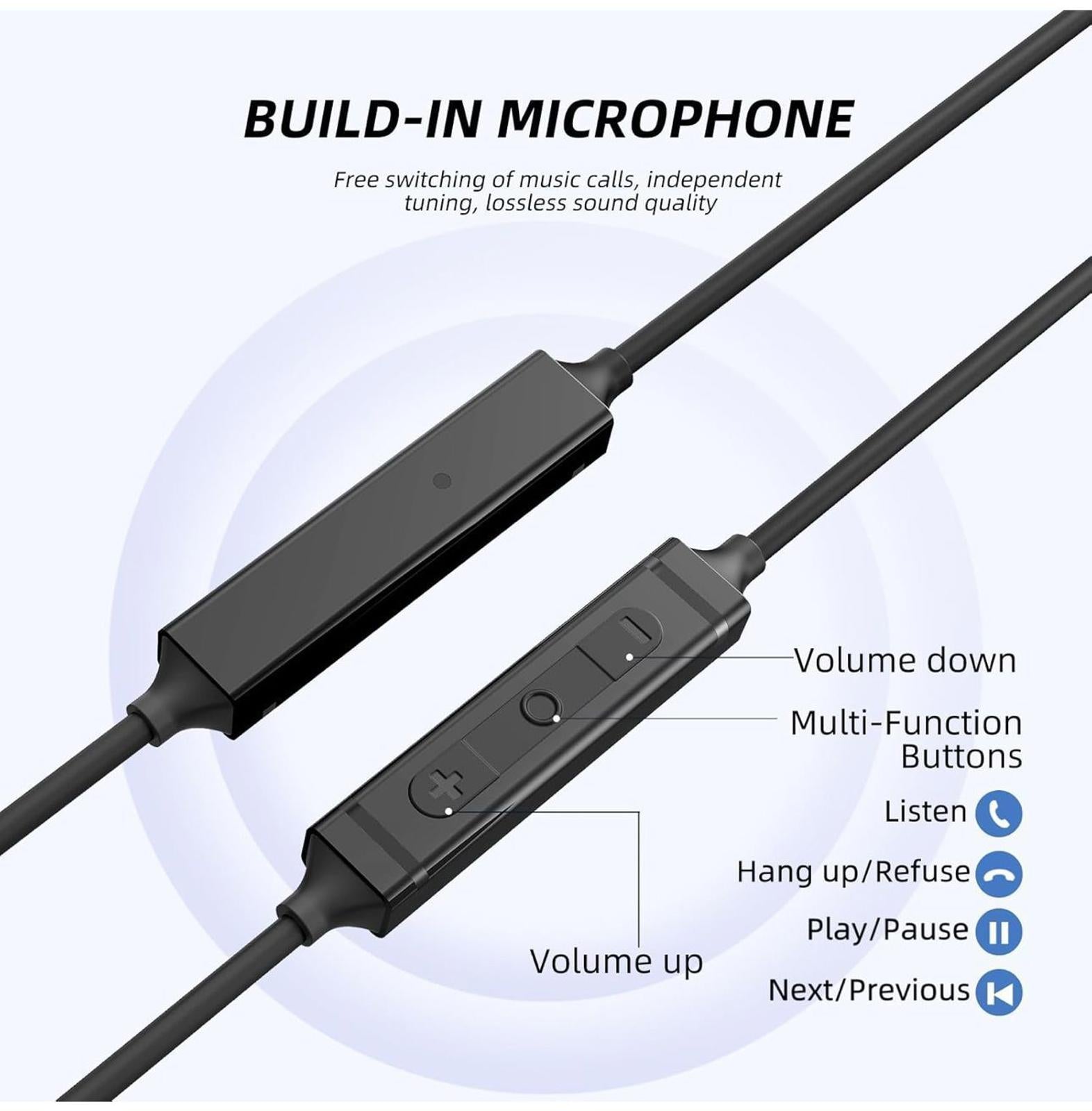 (NEW MSRP $15.99) MORMOQUE EP-06 USB-C Earbuds, HD Mic u0026 Noise-Cancelling