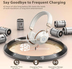 (NEW MSRP $59.99) 🎧 Wireless Over-Ear Headphones w/ Mic & 65hr Battery