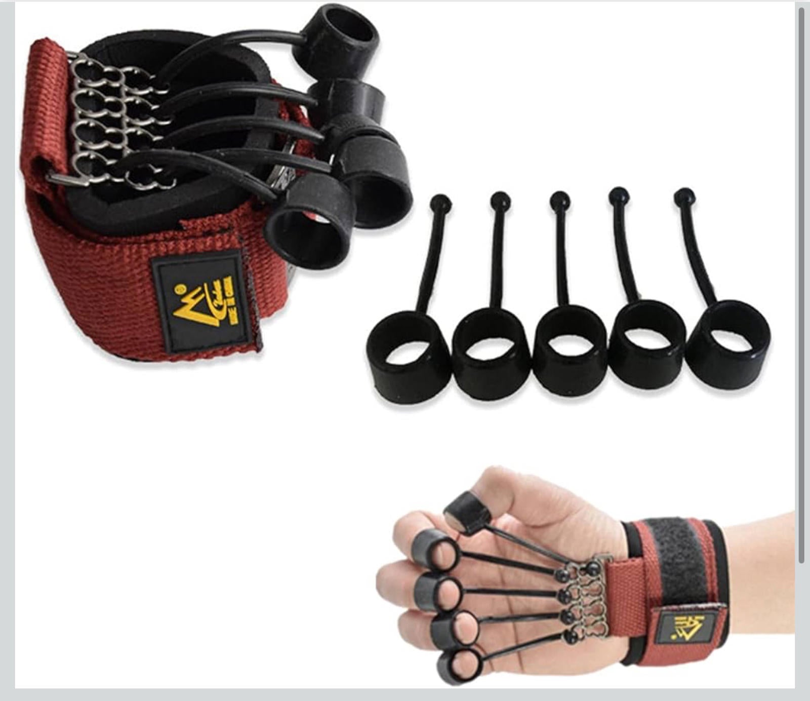 (NEW MSRP $24.99)  Finger & Hand Strengthener Kit – Multi‐Band Exerciser