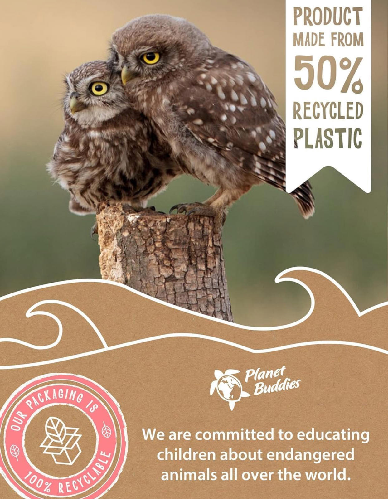 (NEW MSRP $24.99) Kids Bluetooth Owl Speaker w/ Mic, 60-Day Standby