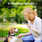 (NEW MSRP $29.99) Dog Training Collar – 1800 ft Remote, 5 Modes, IP67 Waterproof