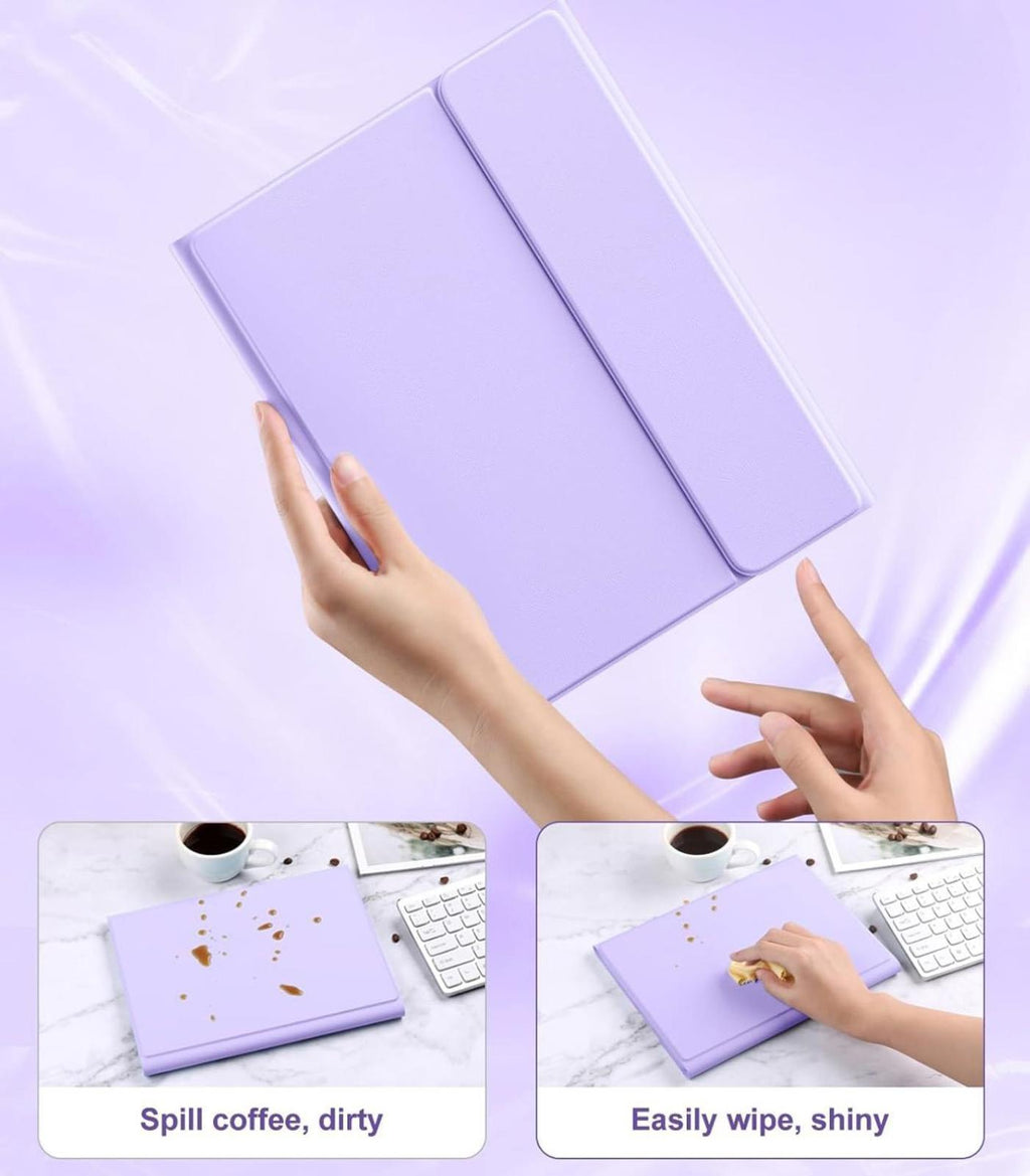 (NEW MSRP $32.28) iPad 10th/11th Gen Keyboard Case (Purple), 7-Color Backlit