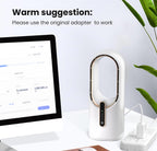 (MSRP $42.99) KONSIDEN 11.8” Bladeless Desk Fan – Quiet, 3 Speeds, Touch Control