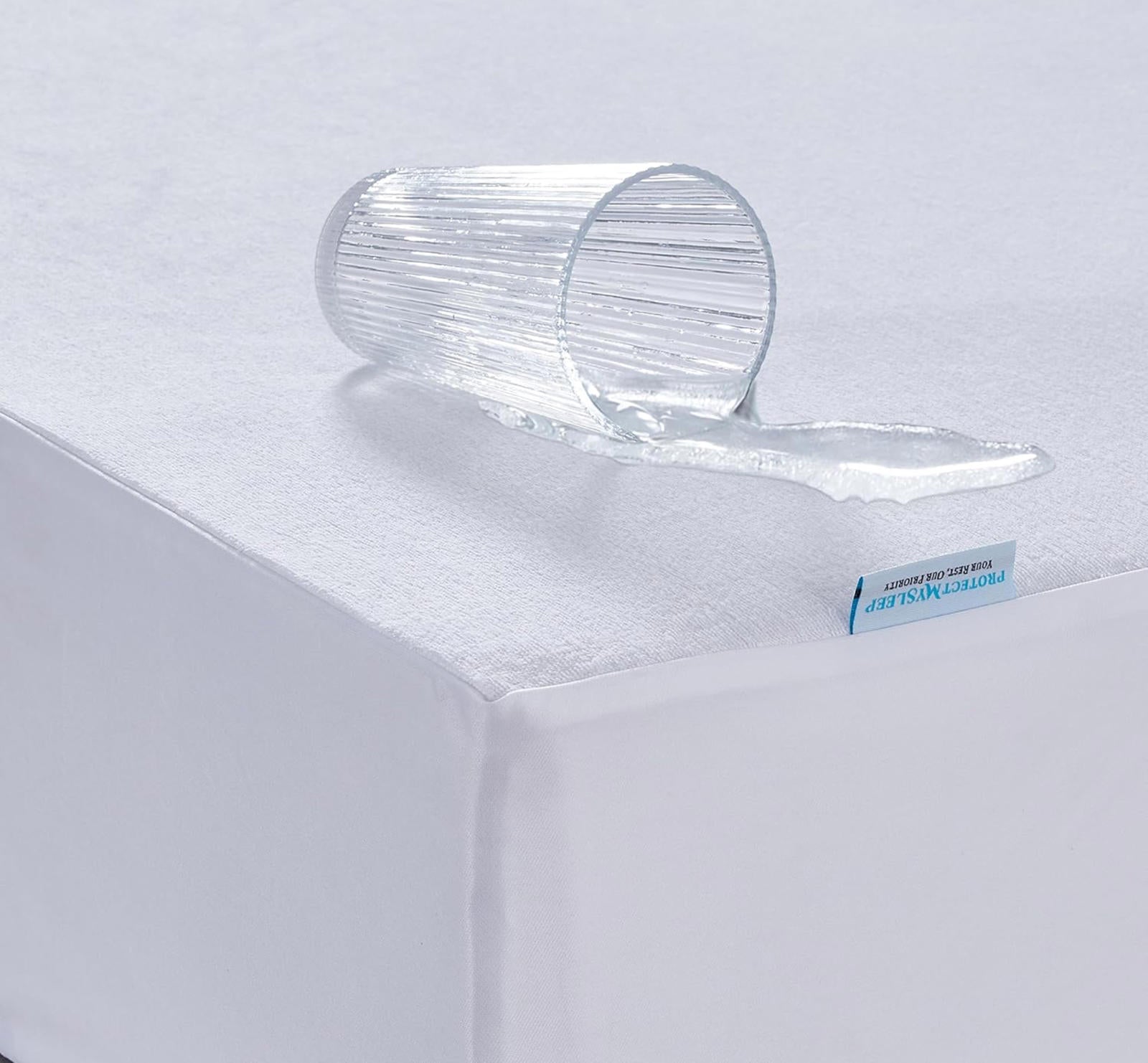(MSRP $39.95) ProtectMySleep TWIN Cotton Terry Mattress protector. Waterproof
