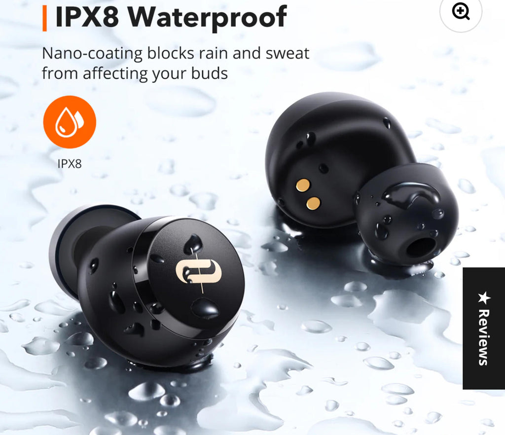 (MSRP $54.99) TaoTronics SoundLiberty 97 Earbuds –9 H Battery, IPX8, aptX, Touch
