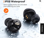 (MSRP $54.99) TaoTronics SoundLiberty 97 Earbuds –9 H Battery, IPX8, aptX, Touch