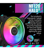 (NEW $31.70) Cooler Master Hyper 212 Halo CPU Cooler, ARGB Fan & Dual Heatpipes