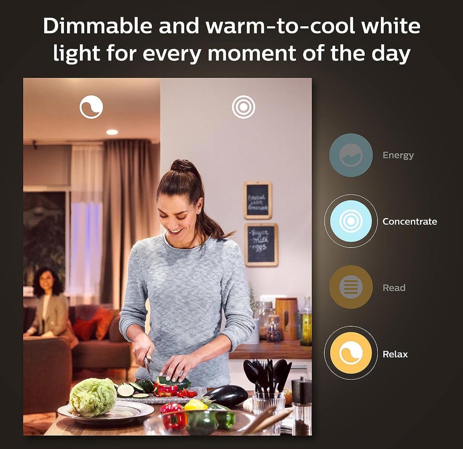 (MSRP $39.99) Philips Hue White A19 Smart LED Bulbs 2‑Pack, 60 W Eq., Soft White
