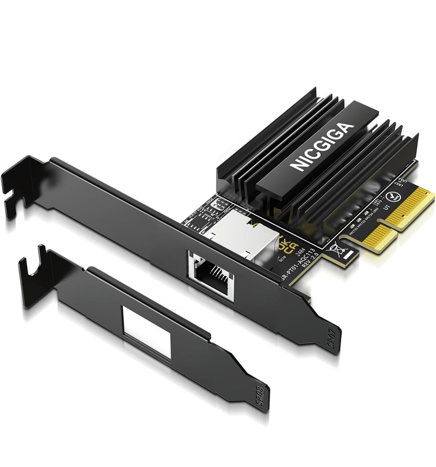 MSRP$89.99 NICGIGA 10G PCIe Network Card – Marvell AQC113, RJ45 Ethernet Adapter