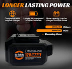 (MSRP $49.99) PWRCORE 12V 6.0Ah Lithium-Ion Battery – fits SKIL tools
